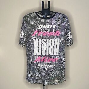 H&M Graphic Mesh T-Shirt